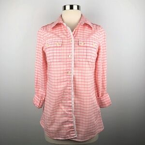 Banana‎ Republic Plaid Button Down Shirt XS